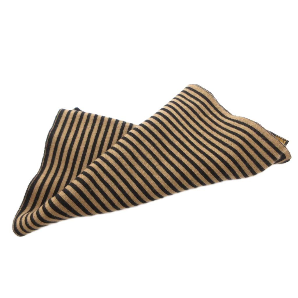 Fendi Shawl Scarf Zucca Pattern Bicolor Beige Black — view 3