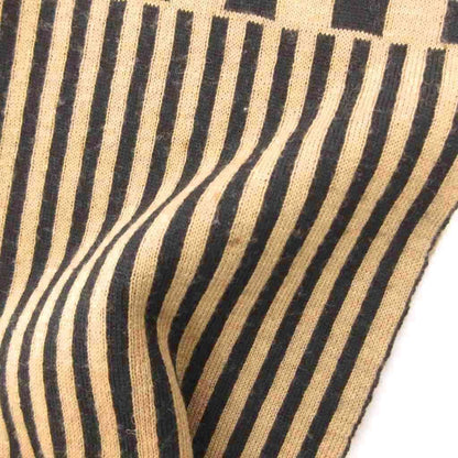 Fendi Shawl Scarf Zucca Pattern Bicolor Beige Black — view 8