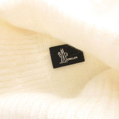 Moncler Grenoble Knit Cap Logo Patch Embroidery White Hat — view 4