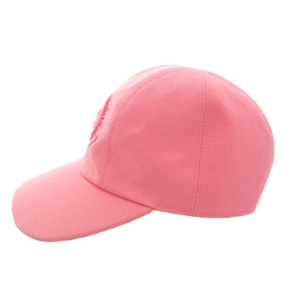 Hermes Davis Sunshine Cap Hat Embroidery Cotton 57 Pink — view 4