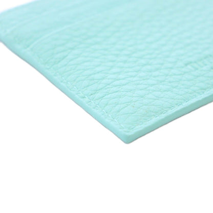 Tiffany & Co Card Case Business Holder Leather Cobalt Blue TK — view 6
