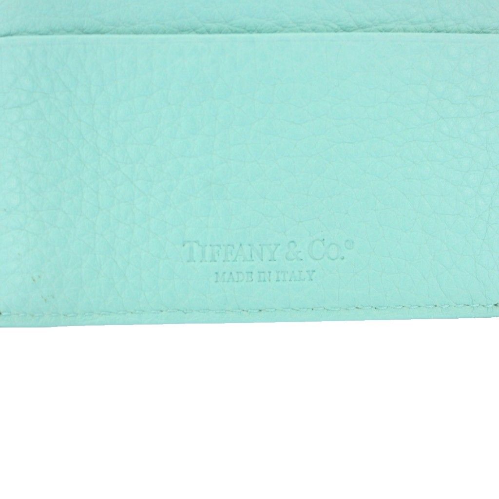 Tiffany & Co Card Case Business Holder Leather Cobalt Blue TK — view 8