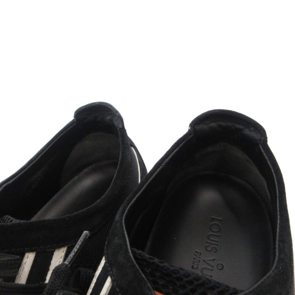 Louis Vuitton Tape Logo Side Line Sneakers Shoes Low Cut Suede Leather Trim — view 8