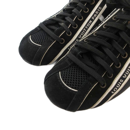 Louis Vuitton Tape Logo Side Line Sneakers Shoes Low Cut Suede Leather Trim — view 3