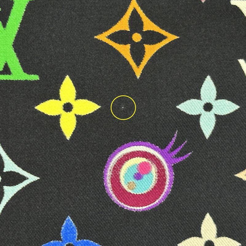 Louis Vuitton Scarf Monogram Silk Carre Denim Noir Black Large — view 6