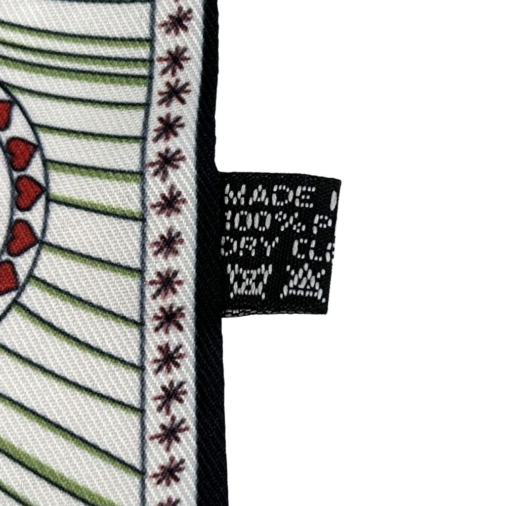 Dior Scarf Mizza Silk Red Multicolor Twill Star Pattern — view 6