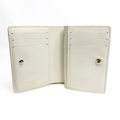 Louis Vuitton Portefeuille Monogram Bifold Wallet Milky White Peach Gold — view 5