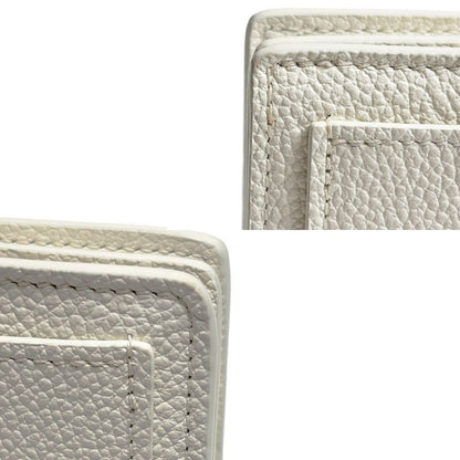 Louis Vuitton Portefeuille Monogram Bifold Wallet Milky White Peach Gold — view 8