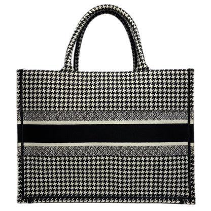 Dior Book Tote Houndstooth Black White — view 2