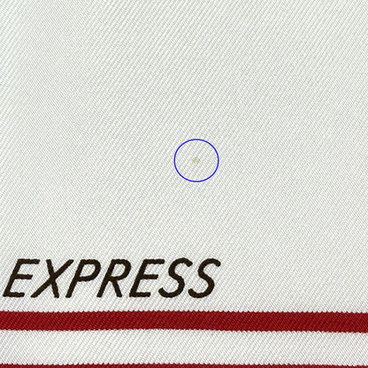 Hermes Scarf Carre 90 Faubourg Express Silk White Rainbow Large — view 7