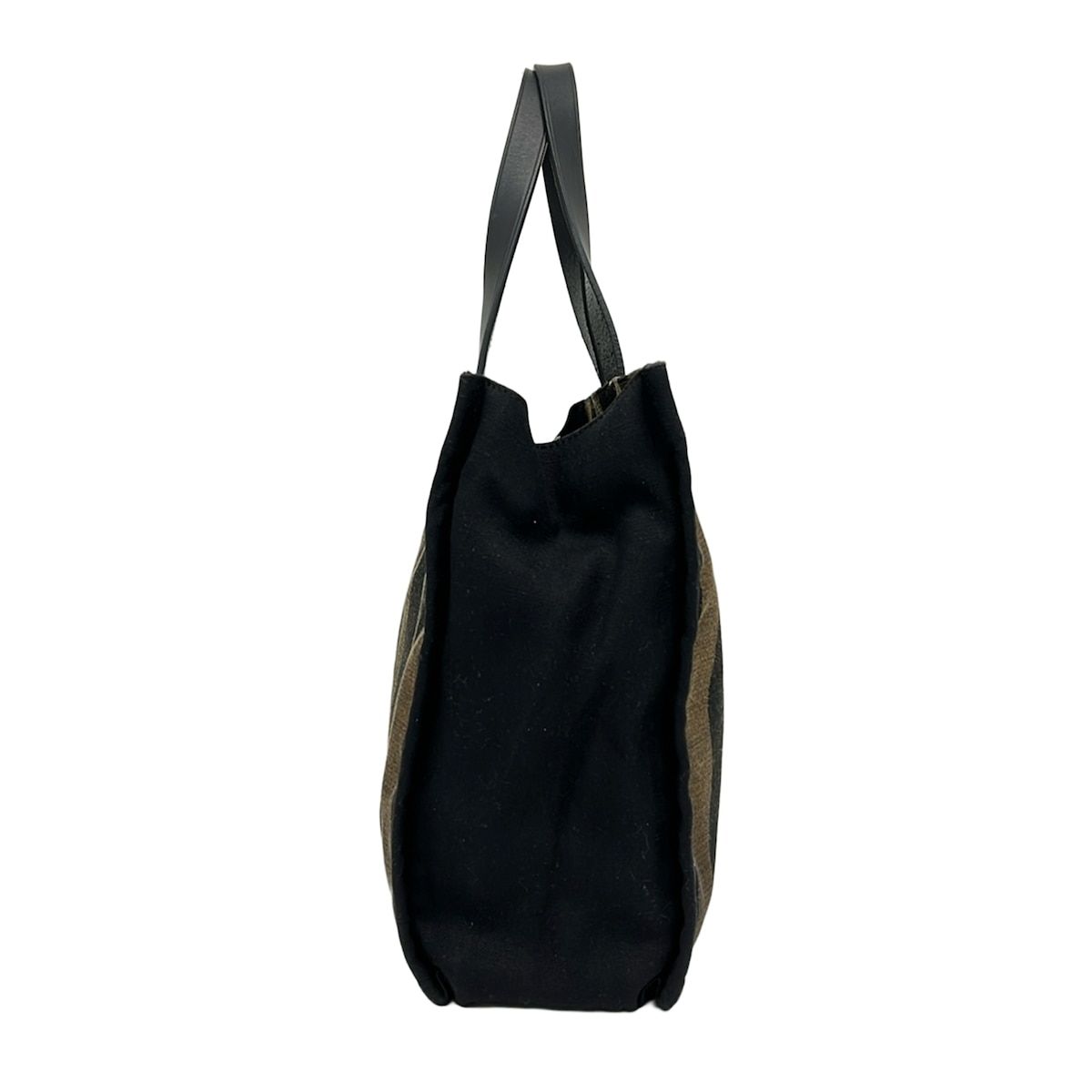 Fendi Tote Pecan Beige Black Leather — view 4