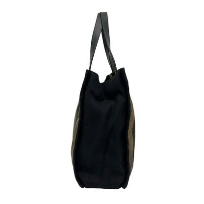 Fendi Tote Pecan Beige Black Leather — view 4