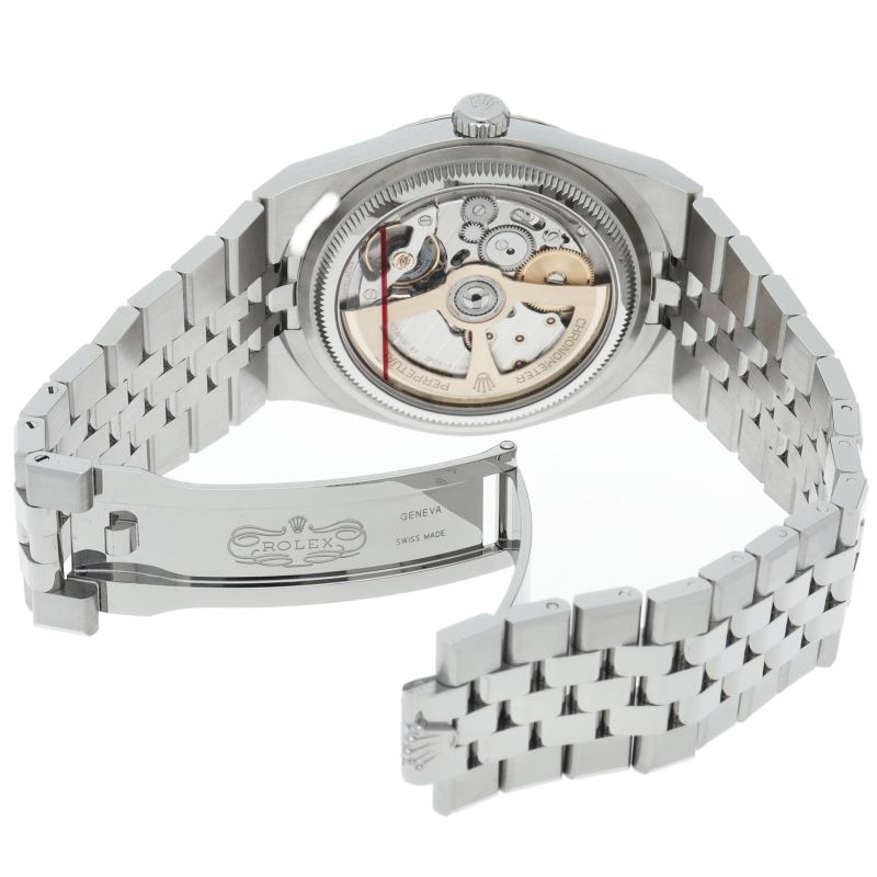 Rolex Land Watch Honeycomb Motif Box 18k White Gold SS — view 5