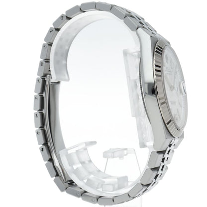 Rolex Land Watch Honeycomb Motif Box 18k White Gold SS — view 4