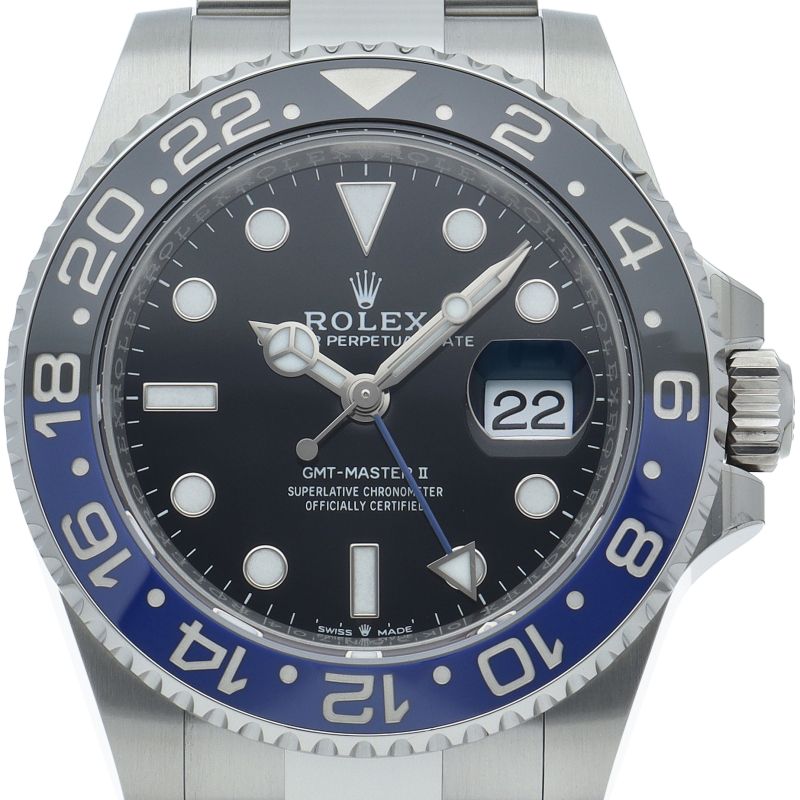 Rolex GMT Master 2 Watch Oyster Box SS Black