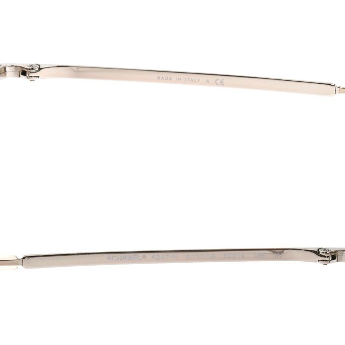 Chanel CC Logo Sunglasses Pink Gold 13 Eyewear — view 5