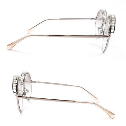 Chanel CC Logo Sunglasses Pink Gold 13 Eyewear — view 4