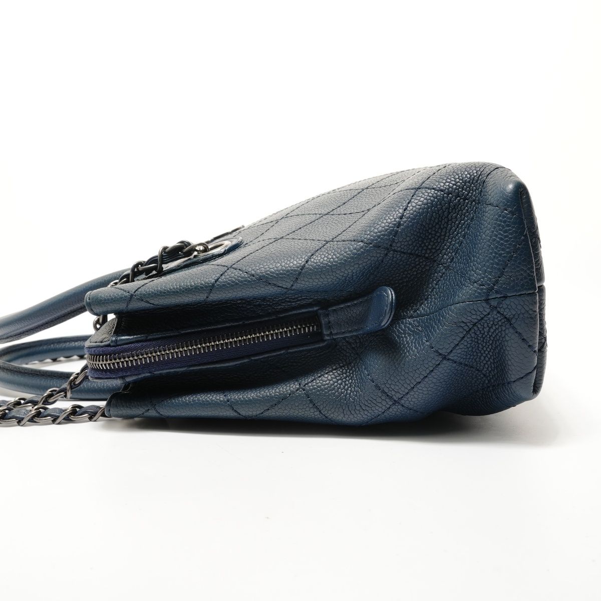 Chanel Shoulder Bag Caviar Leather Gunmetallic 2-Way — view 3