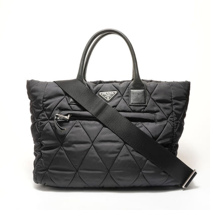 Prada Shoulder Bag Triangle Logo New Tessuto Bomber 2-Way