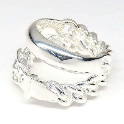 Hermes Ring Boucle Series Inflexible 53 Silver — view 2