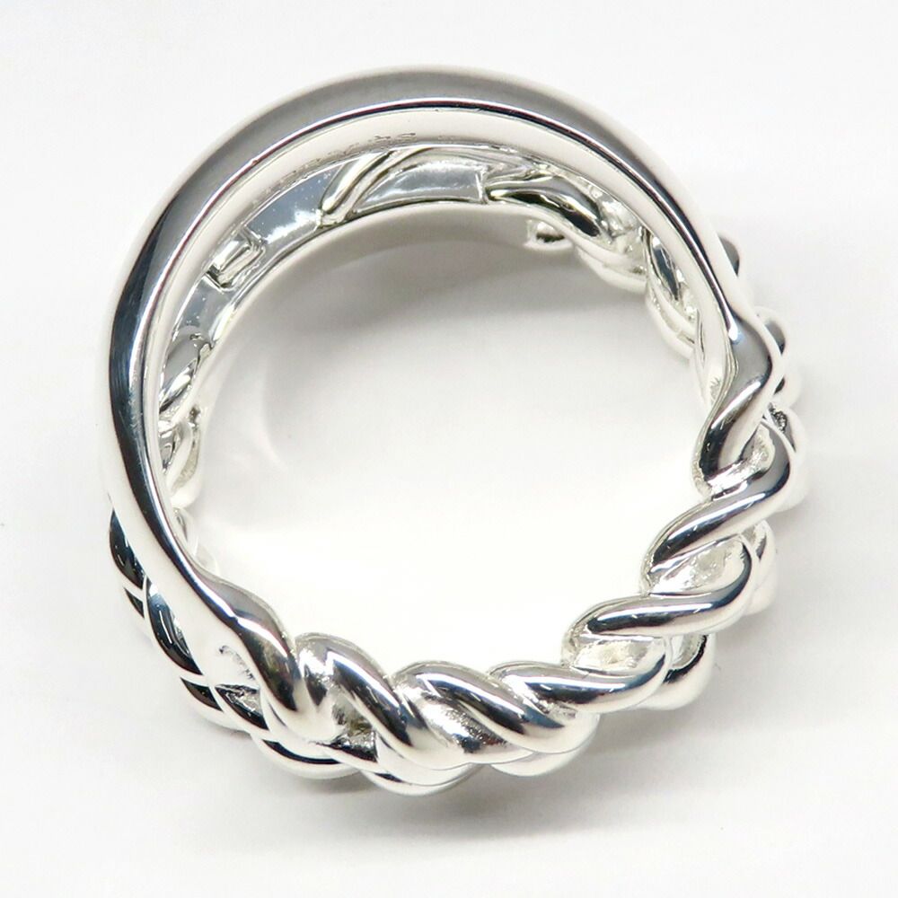 Hermes Ring Boucle Series Inflexible 53 Silver — view 5