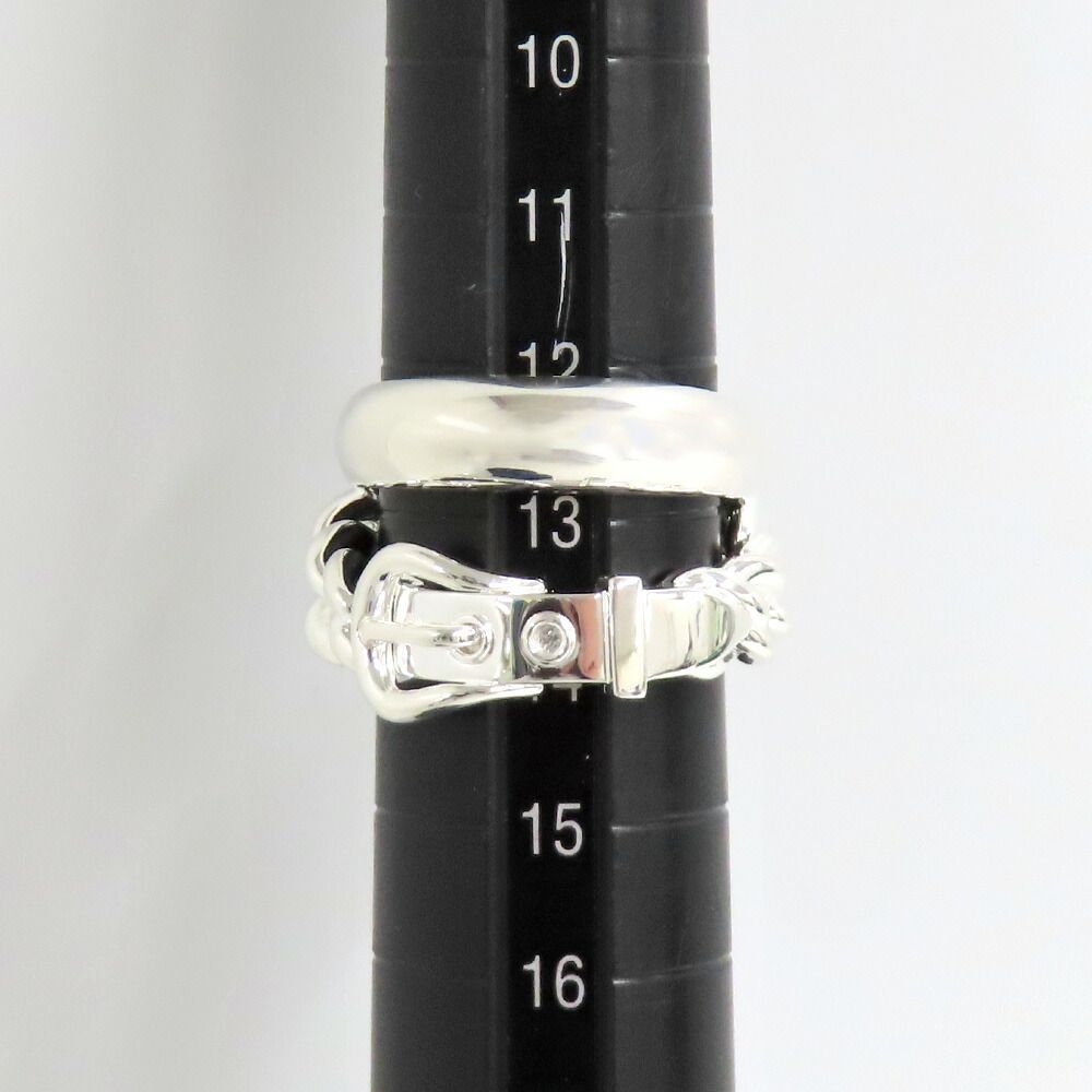 Hermes Ring Boucle Series Inflexible 53 Silver — view 9