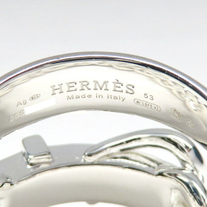 Hermes Ring Boucle Series Inflexible 53 Silver — view 8