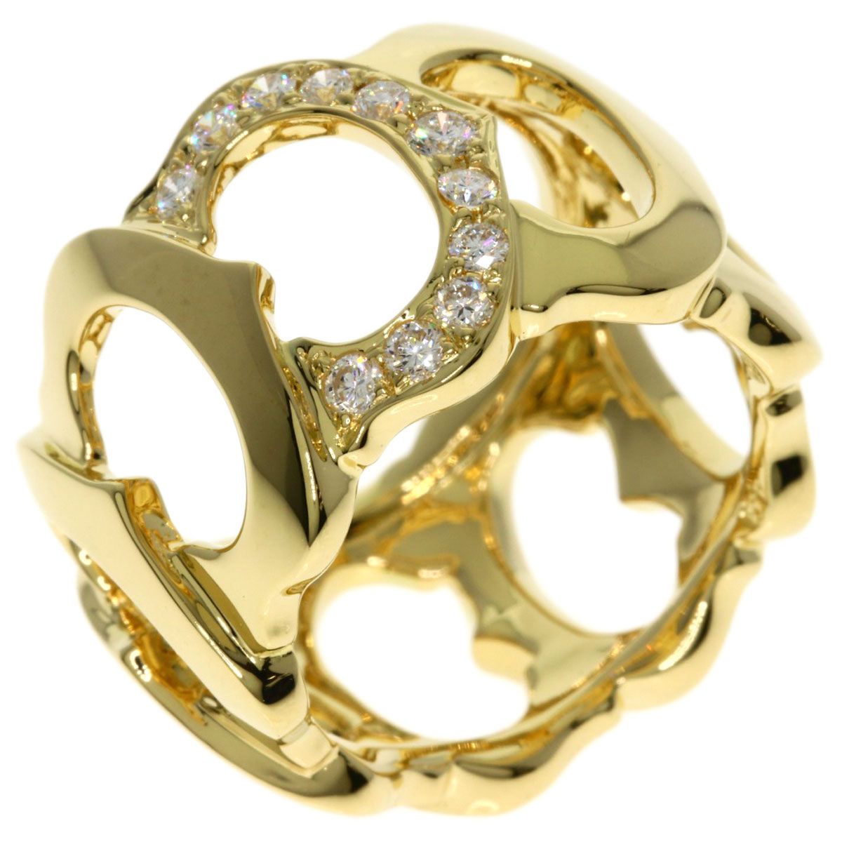 Cartier C Diamond 49 Ring 18k Yellow Gold — view 2