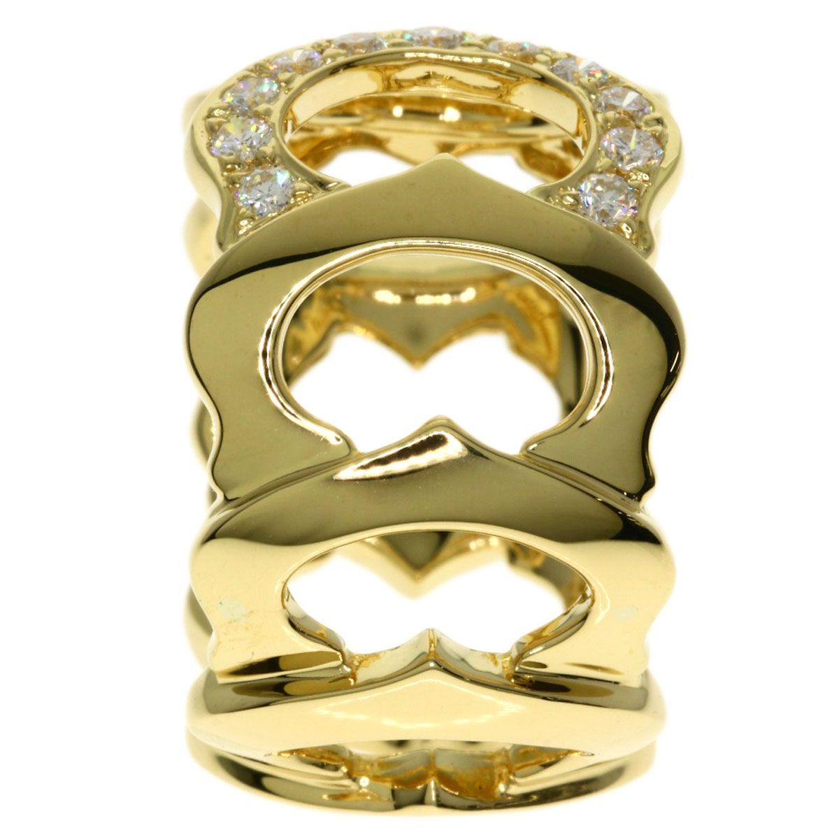 Cartier C Diamond 49 Ring 18k Yellow Gold — view 3