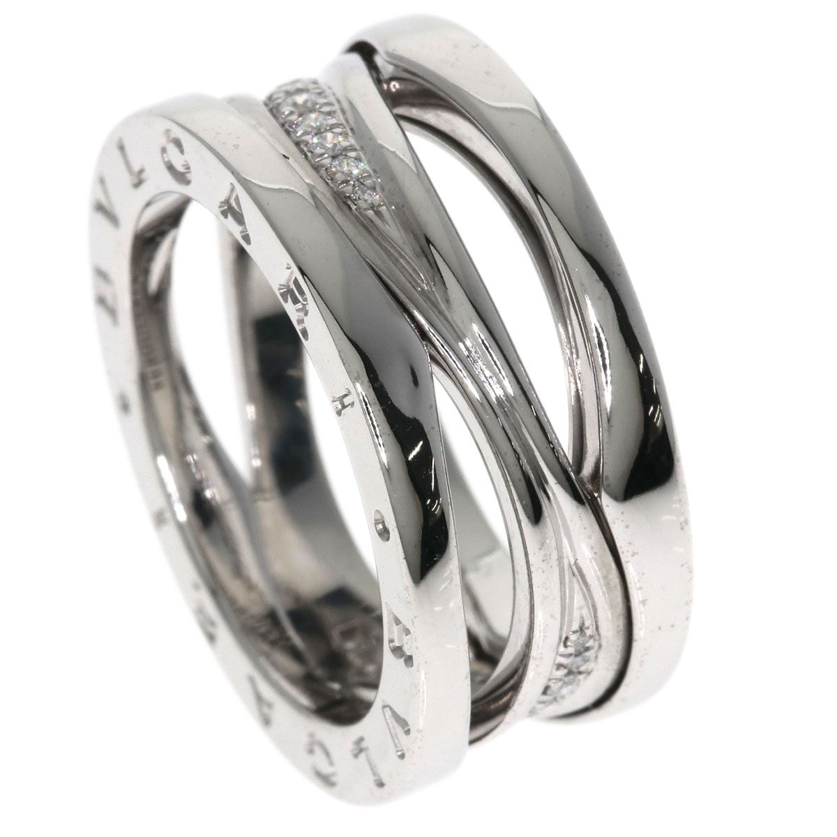 Bvlgari B-zero One Legend Diamond 51 Ring 18k White Gold — view 7
