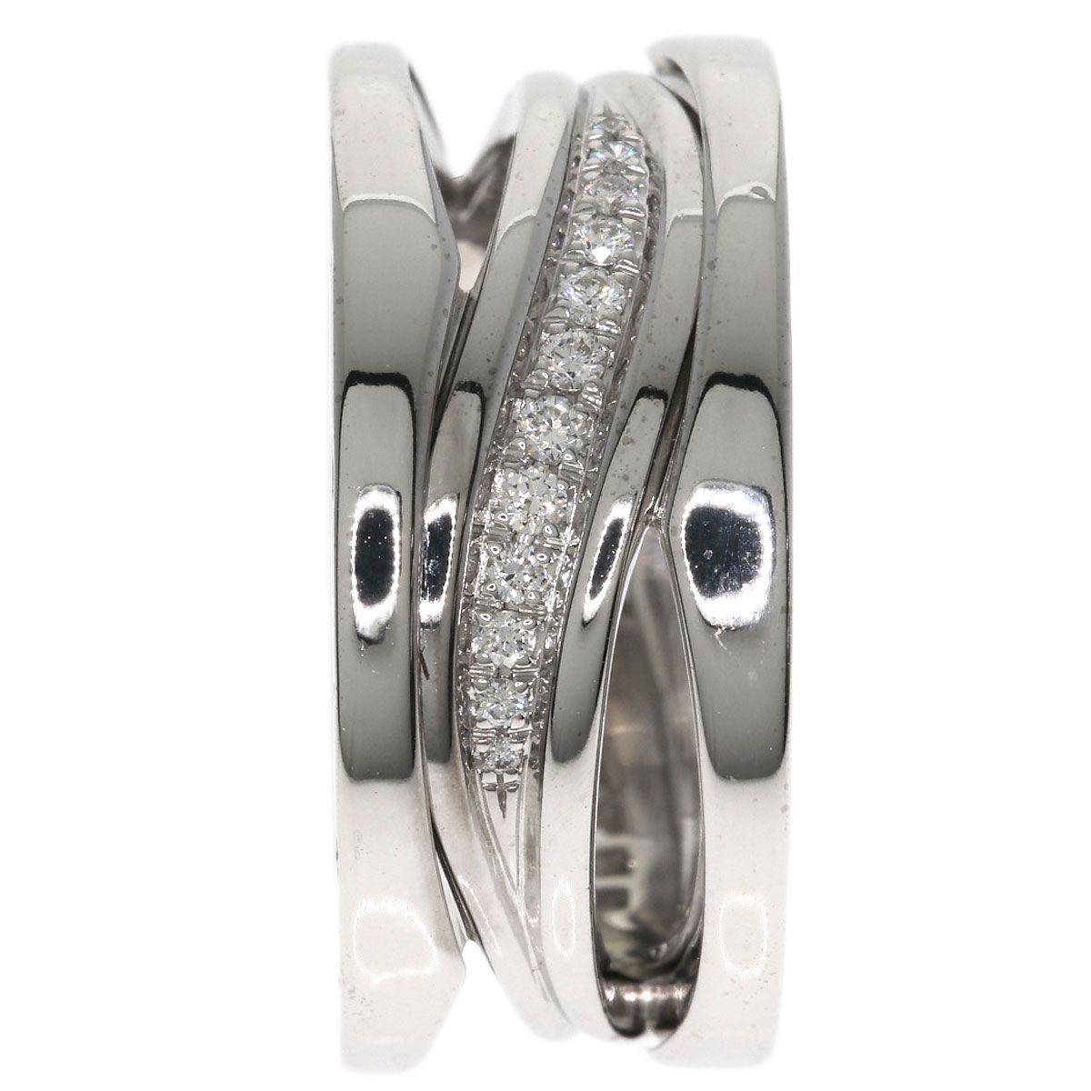 Bvlgari B-zero One Legend Diamond 51 Ring 18k White Gold — view 3
