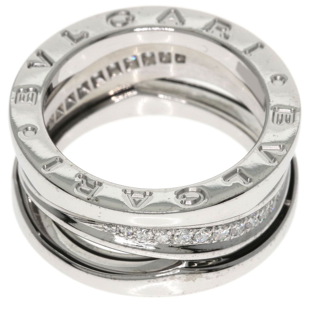 Bvlgari B-zero One Legend Diamond 51 Ring 18k White Gold — view 9