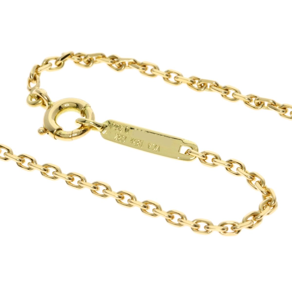 Van Cleef & Arpels Angelic Diamond Hematite Necklace 18k Yellow Gold — view 3