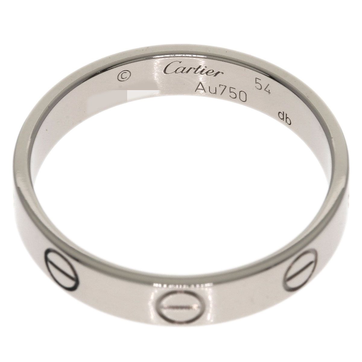 Cartier Mini Love Ring 54 18k White Gold — view 4