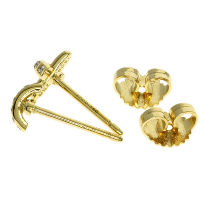 Tiffany & Co Cross Stitch Diamond Earrings 18k Yellow Gold — view 2