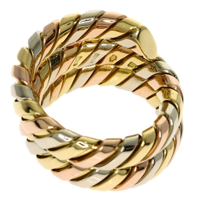 Bvlgari Tubogas Ring 18k Yellow Gold 18k Pink White — view 4