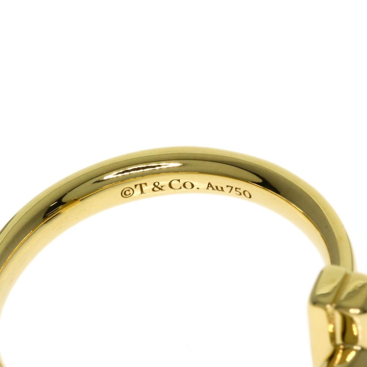 Tiffany & Co T One Narrow Ring 18k Yellow Gold — view 8