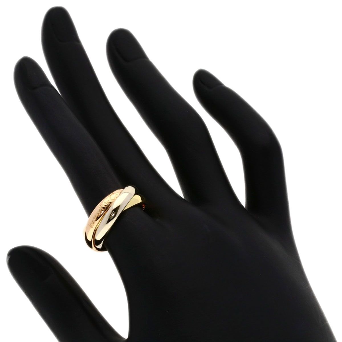Cartier Trinity 52 Ring 18k Yellow Gold 18k Pink White — view 4