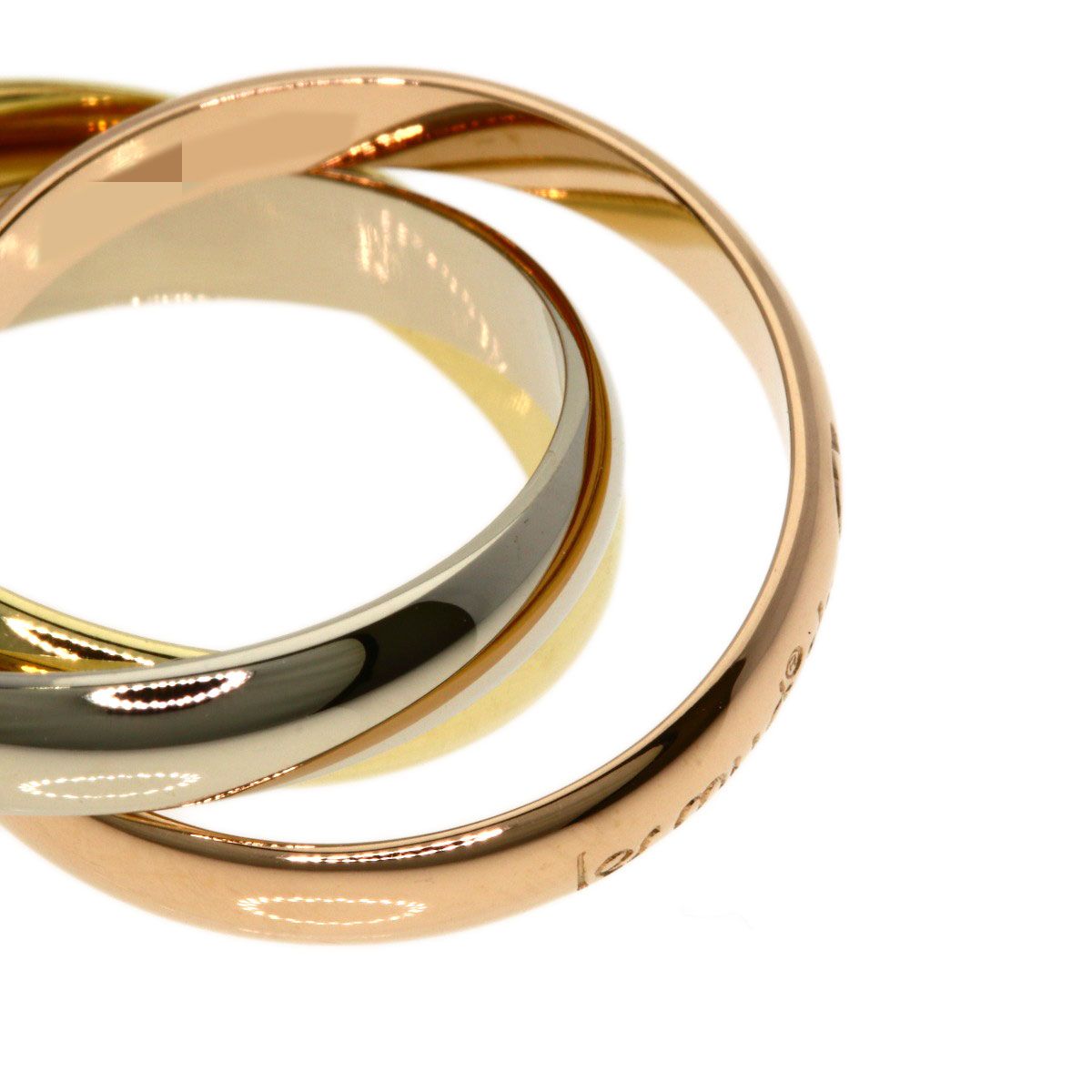 Cartier Trinity 52 Ring 18k Yellow Gold 18k Pink White — view 6