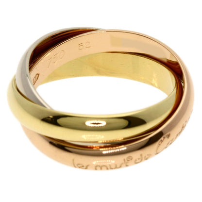 Cartier Trinity 52 Ring 18k Yellow Gold 18k Pink White — view 3