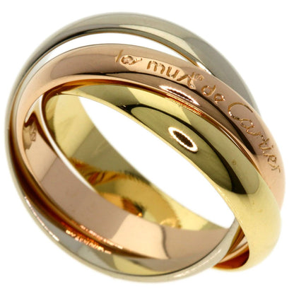 Cartier Trinity 53 Ring 18k Yellow Gold 18k Pink White