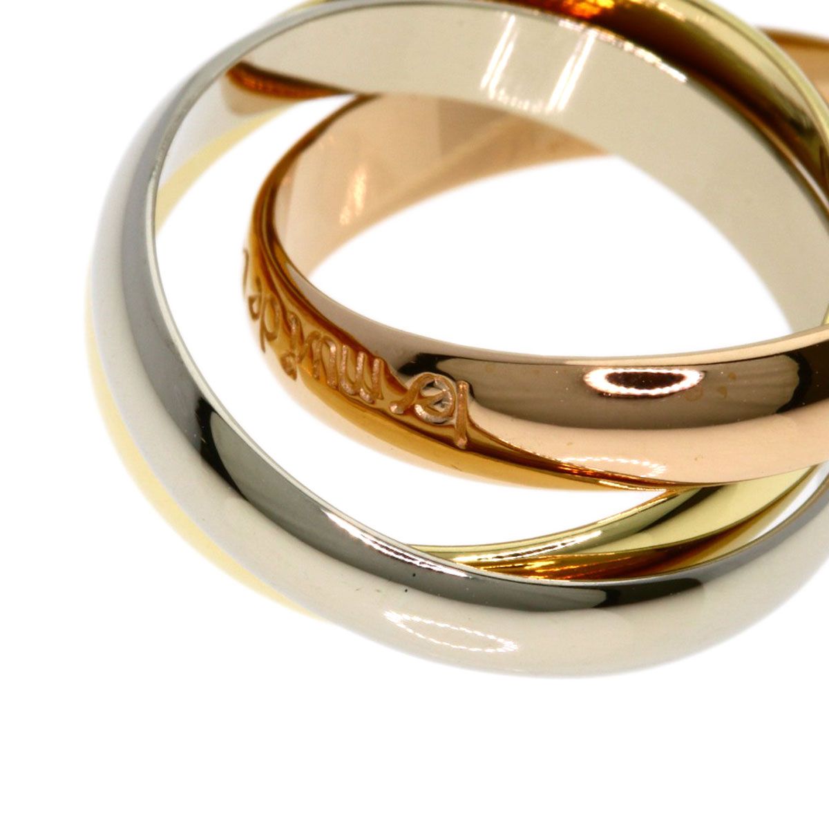 Cartier Trinity 49 Ring 18k Yellow Gold 18k Pink White — view 7