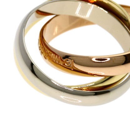 Cartier Trinity 49 Ring 18k Yellow Gold 18k Pink White — view 7