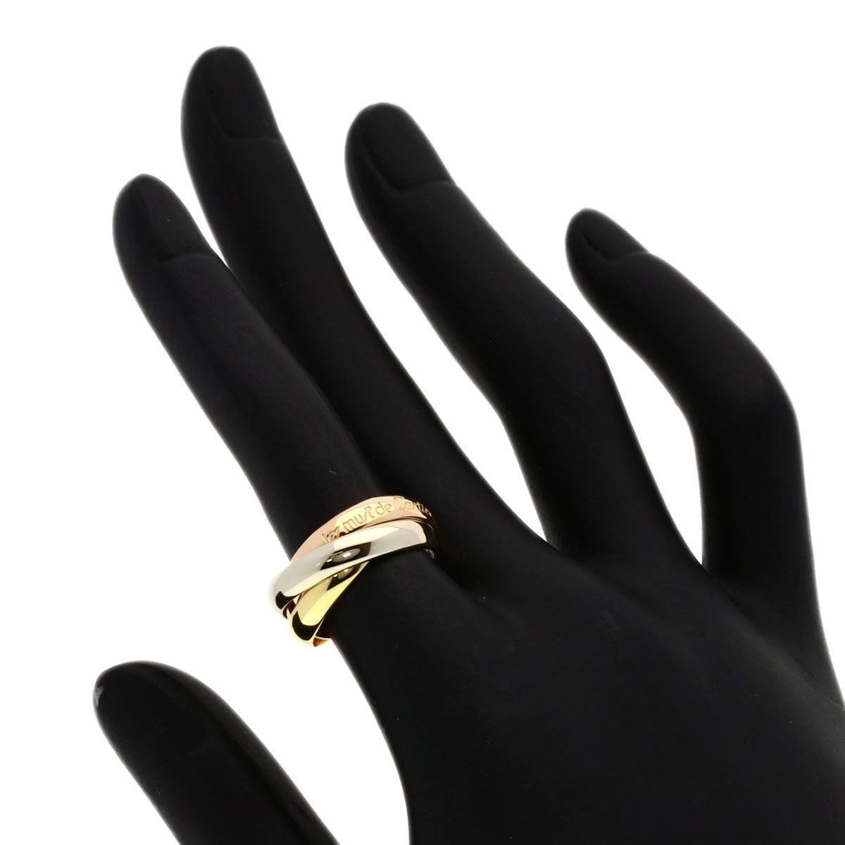 Cartier Trinity 49 Ring 18k Yellow Gold 18k Pink White — view 4