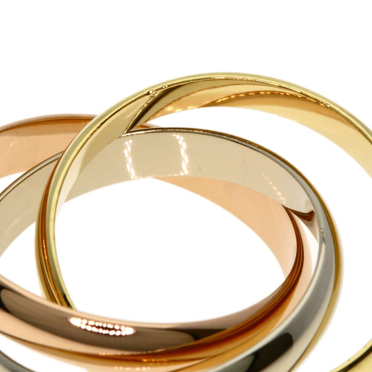 Cartier Trinity 53 Ring 18k Yellow Gold 18k Pink White — view 6