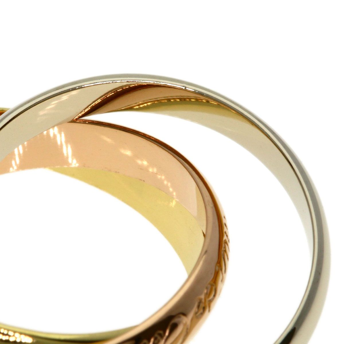 Cartier Trinity 53 Ring 18k Yellow Gold 18k Pink White — view 5