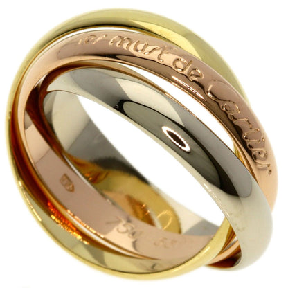 Cartier Trinity 53 Ring 18k Yellow Gold 18k Pink White