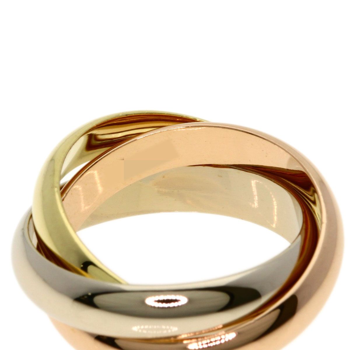 Cartier Trinity 49 Ring 18k Yellow Gold 18k Pink White — view 4