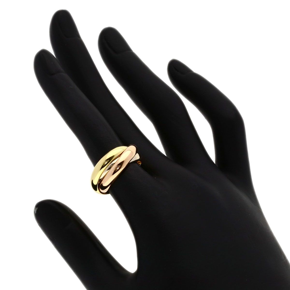 Cartier Trinity 49 Ring 18k Yellow Gold 18k Pink White — view 5