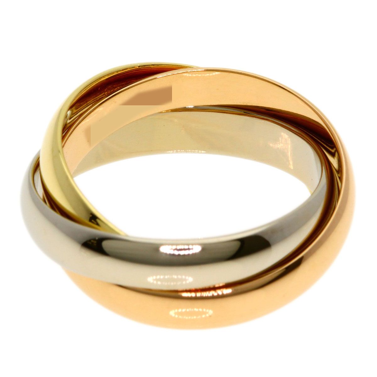 Cartier Trinity 49 Ring 18k Yellow Gold 18k Pink White — view 3